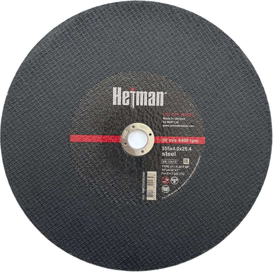 Круг відрізний Hetman 41 355х4.0х25.4 мм, по металу